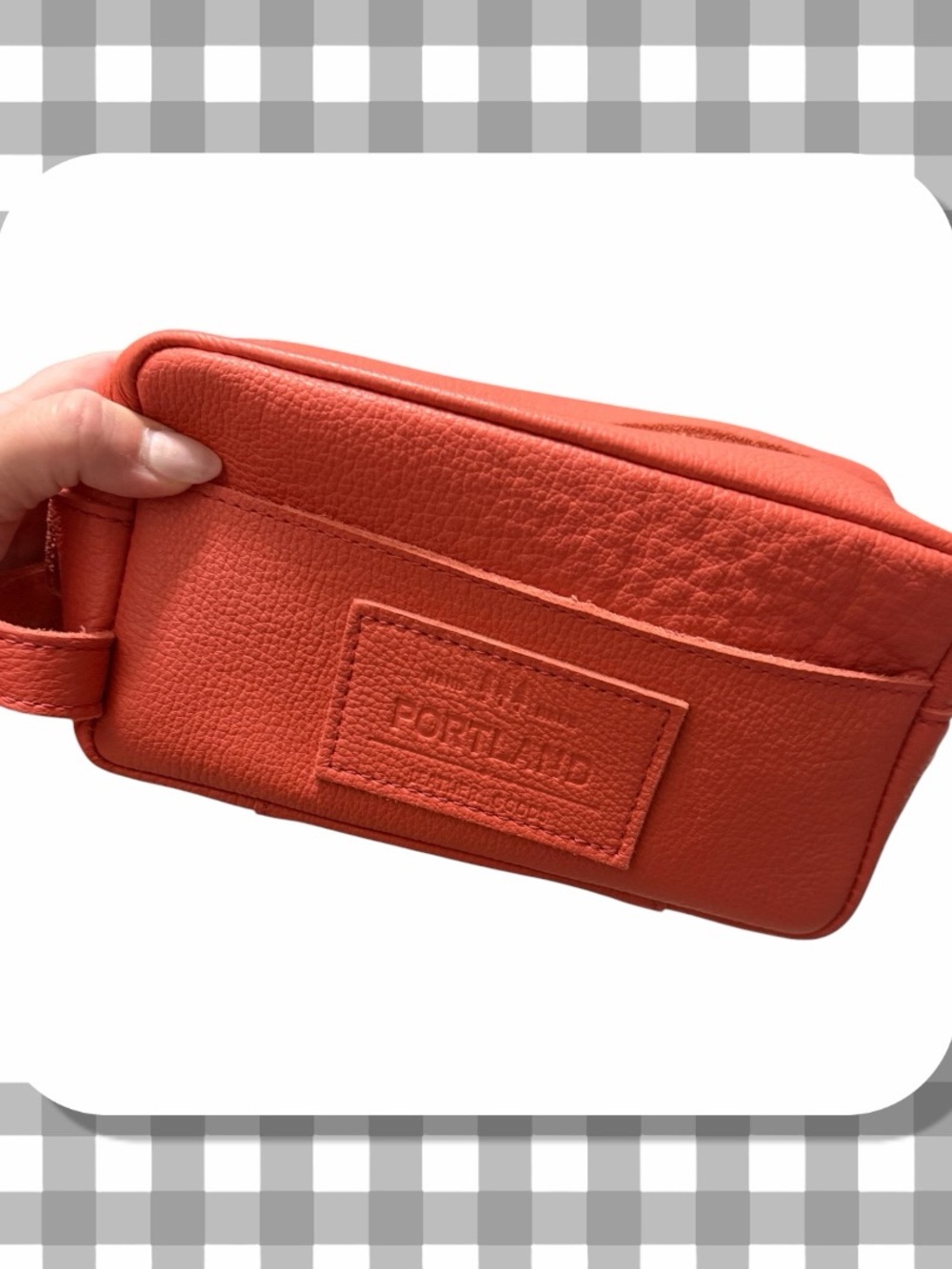 🦄 Portland Leather Deluxe Dopp Kit | Coral | Not Available Online